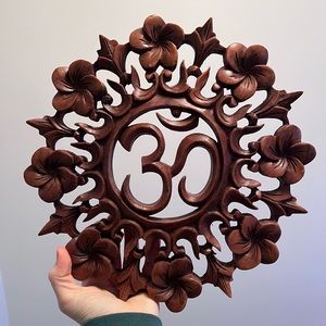 Wooden “Om” wall decoration